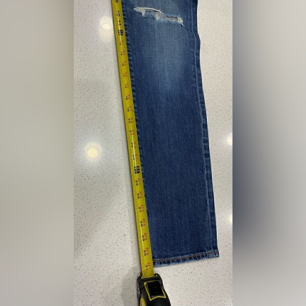 AG 27x31 The Stilt Cigarette Low Rise Distressed Stretch Skinny Jeans EUC - Picture 7 of 9